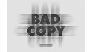 دانلود افکت متن Bad Copy Effect