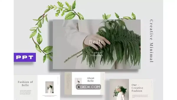 دانلود قالب پاورپوینت Belle Minimal Powerpoint