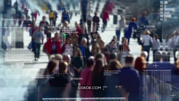 فوتیج اسکن رندوم مردم Bio Scanning Random People