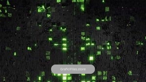 دانلود فوتیج Black Green Flashing Squares