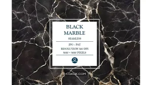 دانلود تکسچر سنگ مرمر سیاه Black Marble