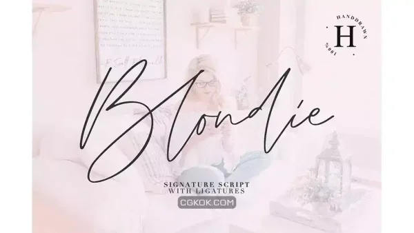 دانلود فونت انگلیسی دست نویس BLONDIE SCRIPT