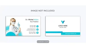 دانلود طرح لایه باز کارت ویزیت پزشکی 1