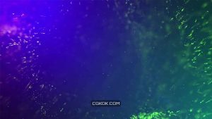 دانلود فوتیج ذرات معلق Blue Green Particles Flying
