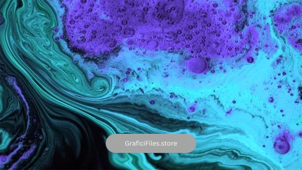 فوتیج تکسچر مایع آبی Blue Liquid Textures