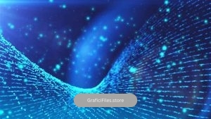 دانلود بک گراند موشن گرافیک Blue Particles Surface Loop