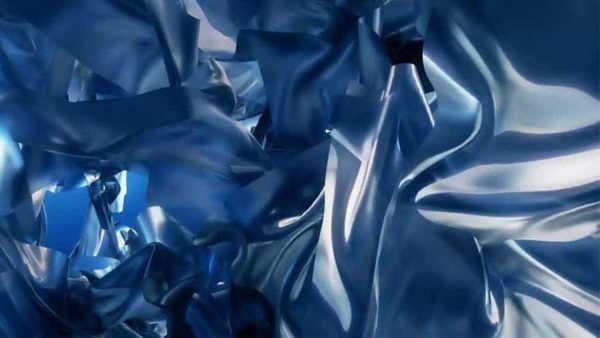 دانلود بک گراند موشن گرافیک انتزاعی Blue Silk Abstract Background