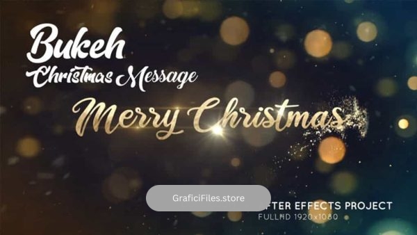 پروژه افترافکت تایتل بوکه کریسمس Bokeh Christmas Message