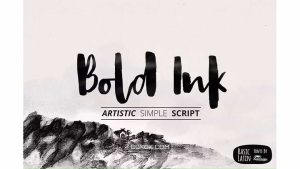 دانلود فونت انگلیسی Bold Ink Simple Font