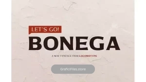 دانلود فونت انگلیسی Bonega