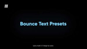 دانلود پریست متن فاینال کات پرو Bounce Text Animations