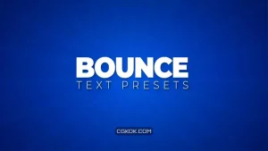 دانلود پریست متن افترافکت Bounce Text Presets