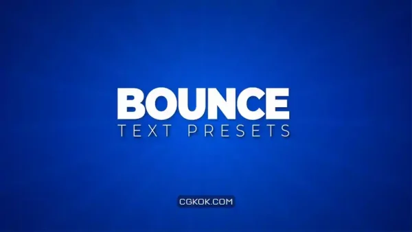 دانلود پریست متن افترافکت Bounce Text Presets