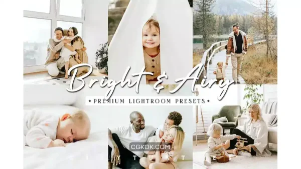 دانلود پریست لایت روم و فتوشاپ روشنایی طبیعی BRIGHT & AIRY Natural Lightroom Presets