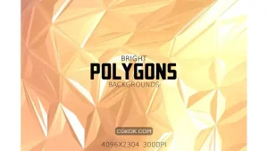 دانلود بک گراند چند ضلعی روشن Bright Polygons Backgrounds