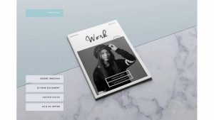دانلود فایل لایه باز ایندیزاین رزومه Bushwick Portfolio