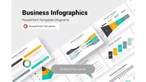 دانلود قالب پاورپوینت اینفوگرافیک کسب و کار Business Infographics PowerPoint Presentation Temp
