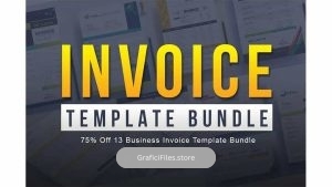 دانلود فایل لایه باز فاکتور Business Invoice Template