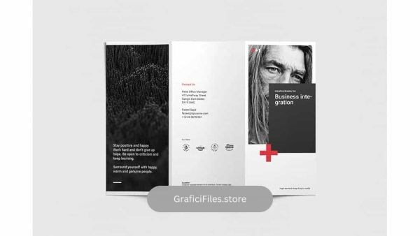 دانلود قالب ایندیزاین بروشور تجاری سه لت Business Trifold Brochure