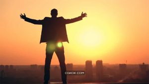 فوتیج Businessman Raising Arms