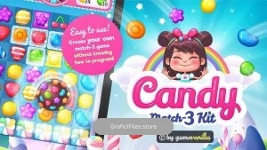دانلود پروژه آماده بازی Candy Match 3 Kit برای یونیتی