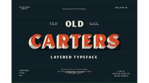 دانلود فونت انگلیسی Carter Layered