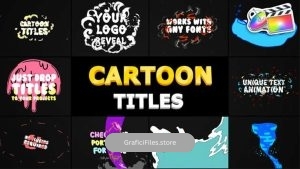 پروژه آماده فاینال کات تایتل کارتونی Cartoon Titles Pack