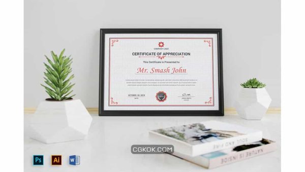دانلود قالب آماده ورد سرتیفیکیت Certificates Word
