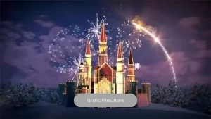 پروژه افترافکت لوگو کریسمس Christmas Castle