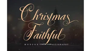 دانلود فونت انگلیسی Christmas Faithful