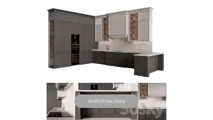 دانلود آبجکت کابینت کلاسیک