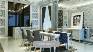 دانلود مدل سه بعدی دکوراسیون کلاسیک و مدرن