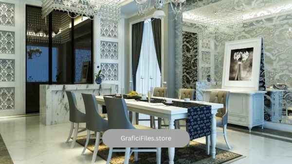 دانلود مدل سه بعدی دکوراسیون کلاسیک و مدرن