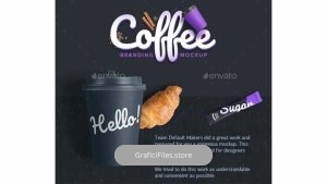 دانلود موکاپ برندینگ قهوه Coffee Branding Mockup
