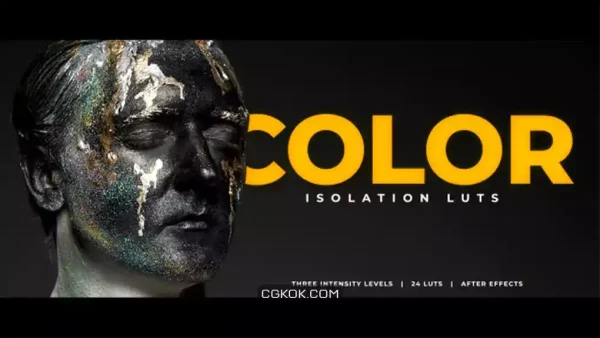 دانلود پریست افترافکت افکت جداسازی رنگ فیلم Color Isolation LUTs