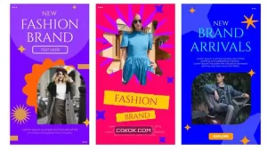 پروژه فاینال کات استوری اینستاگرام رنگارنگ Colorful Brand Story