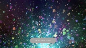 دانلود بک گراند موشن گرافیک ذرات رنگارنگ Colorful Glitter Particles Background