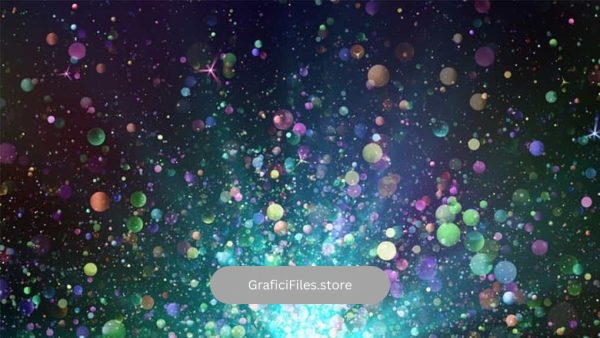 دانلود بک گراند موشن گرافیک ذرات رنگارنگ Colorful Glitter Particles Background