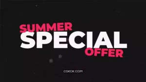 پروژه فاینال کات تایتل رنگارنگ Colorful Kinetic Titles