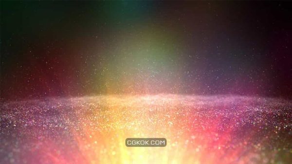 دانلود بک گراند موشن گرافیک پارتیکل رنگی Colorful Particles Rays Background
