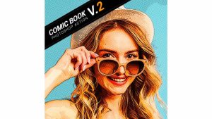 اکشن فتوشاپ افکت کمیک بوک – Comic Book Photoshop Action V.2