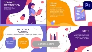 پروژه پریمیر موشن گرافیک معرفی شرکت Company Presentation Explainer for Premiere Pro