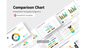 دانلود قالب پاورپوینت نمودار مقایسه Comparison Chart PowerPoint Presentation Template