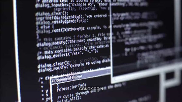 فوتیج صفحه نمایش کامپیوتر یک هکر Computer Screen Of A Hacker
