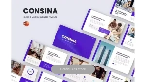 دانلود قالب پاورپوینت کسب و کار مدرن Consina – Modern Business Powerpoint Template