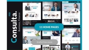 دانلود قالب لایه باز چند منظوره بازرگانی و مالی Consulta – Multi-Purpose Business & Financial