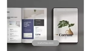 دانلود قالب ایندیزاین بروشور Corrum Brochure Template