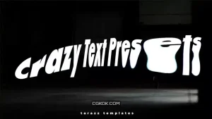 دانلود پریست متن پریمیر Crazy Text Presets 1