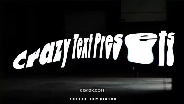 دانلود پریست متن پریمیر Crazy Text Presets 1