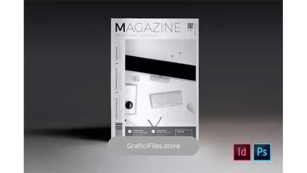 دانلود طرح لایه باز مجله Creative Magazine Cover Template